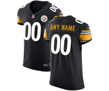Men's Pittsburgh Steelers Nike Black Vapor Untouchable Custom Elite Jersey