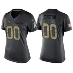 Women's Pittsburgh Steelers Custom Anthracite Camo 2016 Salute To Service Veterans Day NFL Nike Limited Jersey