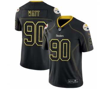 Nike Steelers 90 T.J. Watt Black Shadow Legend Limited Jersey