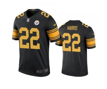 Men's Pittsburgh Steelers #22 Najee Harris Black Color Rush Limited Jersey