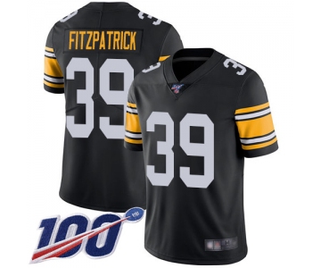 Steelers #39 Minkah Fitzpatrick Black Alternate Men's Stitched Football 100th Season Vapor Limited Jersey