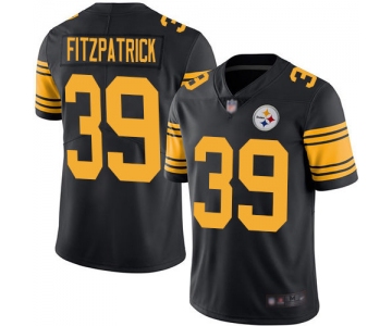Steelers #39 Minkah Fitzpatrick Black Men's Stitched Football Limited Rush Jersey
