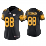 Women's Pittsburgh Steelers #88 Pat Freiermuth Rush Limited Black Jersey