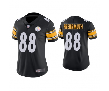 Women's Pittsburgh Steelers #88 Pat Freiermuth Vapor Limited Black Jersey