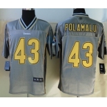 Nike Pittsburgh Steelers #43 Troy Polamalu 2013 Gray Vapor Elite Jersey