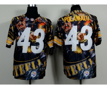 Nike Pittsburgh Steelers #43 Troy Polamalu 2014 Fanatic Fashion Elite Jersey