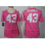 Nike Pittsburgh Steelers #43 Troy Polamalu Breast Cancer Awareness Pink Womens Jersey