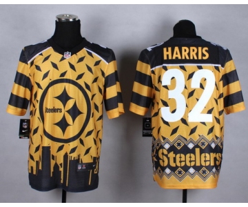 Nike Pittsburgh Steelers #32 Franco Harris 2015 Noble Fashion Elite Jersey