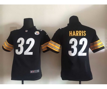 Youth Pittsburgh Steelers #32 Franco Harris Black Retired Player NFL Nike Elite Jersey