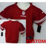 Custom Nike San Francisco 49ers Red Toddlers Jersey