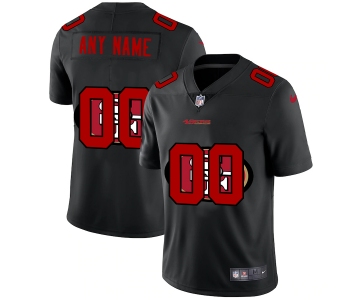 San Francisco 49ers Custom Men's Nike Team Logo Dual Overlap Limited NFL Jersey Black