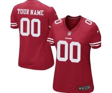 Women's Nike San Francisco 49ers Customized Red Game Jersey