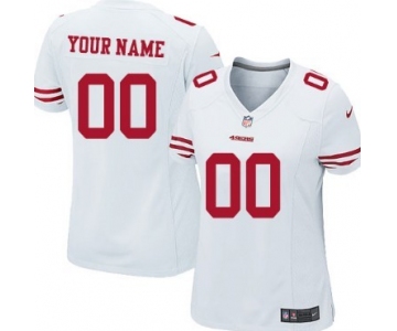 Women's Nike San Francisco 49ers Customized White Limited Jersey