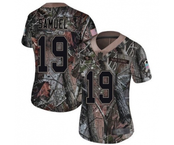 49ers #19 Deebo Samuel Camo Women's Stitched Football Limited Rush Realtree Jersey