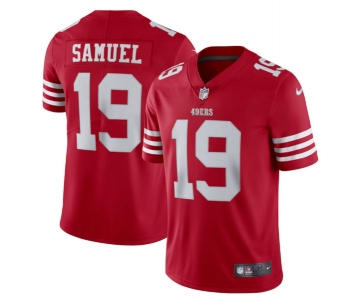 Men's San Francisco 49ers #19 Deebo Samuel 2022 New Scarlet Vapor Untouchable Limited Stitched Football Jersey