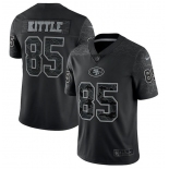 Men's San Francisco 49ers #85 George Kittle Black Reflective Limited Stitched Football Jersey