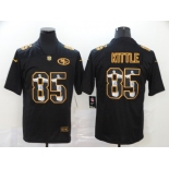 Men's San Francisco 49ers #85 George Kittle Jesus Faith Black Vapor Untouchable Stitched NFL Nike Limited Jersey
