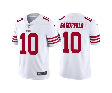 Men's San Francisco 49ers #10 Jimmy Garoppolo 2022 New White Vapor Untouchable Stitched Jersey