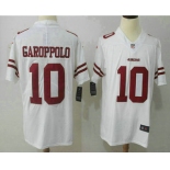 Men's San Francisco 49ers #10 Jimmy Garoppolo White 2017 Vapor Untouchable Stitched NFL Nike Limited Jersey