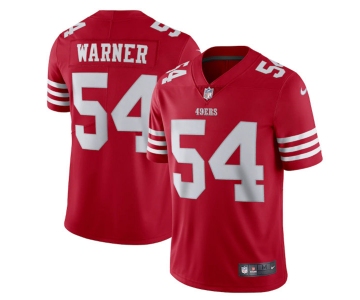Men's San Francisco 49ers #54 Fred Warner 2022 New Scarlet Vapor Untouchable Limited Stitched Football Jersey