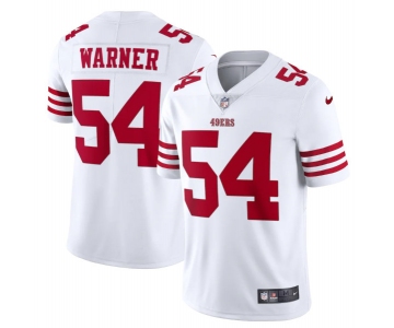 Men's San Francisco 49ers #54 Fred Warner 2022 New White Vapor Untouchable Stitched Jersey
