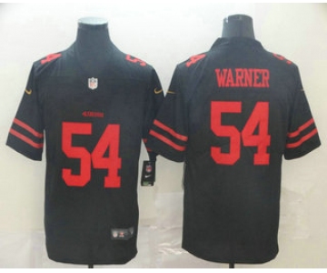Men's San Francisco 49ers #54 Fred Warner Black 2017 Vapor Untouchable Stitched NFL Nike Limited Jersey