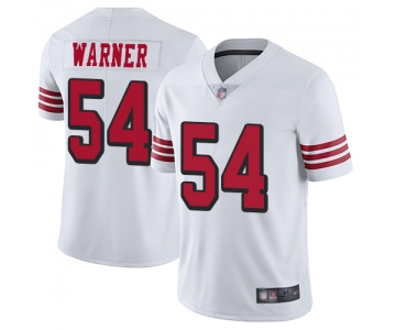 Men's San Francisco 49ers #54 Fred Warner Limited White Rush Vapor Untouchable Football Jersey
