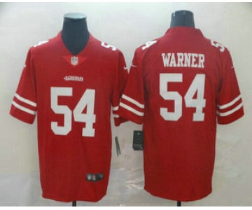 Men's San Francisco 49ers #54 Fred Warner Red 2017 Vapor Untouchable Stitched NFL Nike Limited Jersey