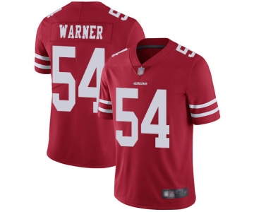 Men's San Francisco 49ers #54 Fred Warner Red Team Color Vapor Untouchable Limited Player Football Jersey