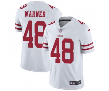 Nike San Francisco 49ers #48 Fred Warner White Men's Stitched NFL Vapor Untouchable Limited Jersey