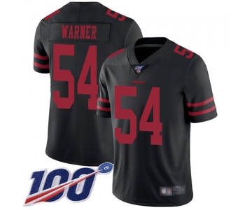 Youth San Francisco 49ers #54 Fred Warner Black Vapor Untouchable Limited Player 100th Season Football Jersey