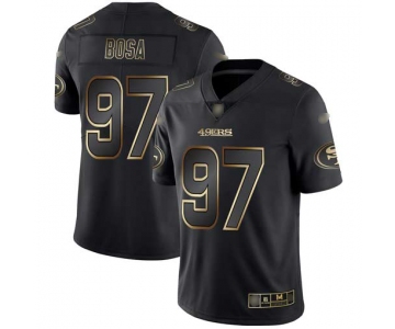 49ers #97 Nick Bosa Black Gold Men's Stitched Football Vapor Untouchable Limited Jersey