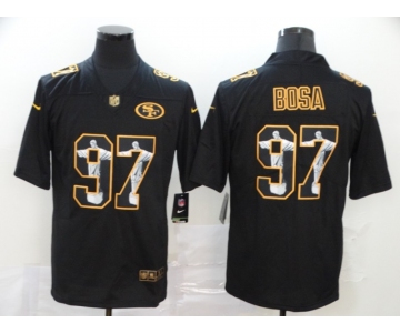 Men's San Francisco 49ers #97 Nick Bosa Jesus Faith Black Vapor Untouchable Stitched NFL Nike Limited Jersey