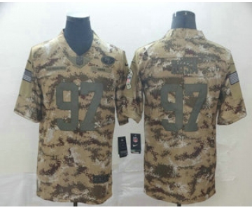 Men's San Francisco 49ers #97 Nick Bosa Nike Camo 2018 Salute to Service Stitched NFL Limited Jersey