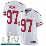 Nike 49ers #97 Nick Bosa White Super Bowl LIV 2020 Youth Stitched NFL Vapor Untouchable Limited Jersey