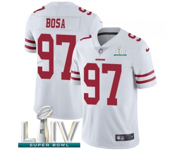 Nike 49ers #97 Nick Bosa White Super Bowl LIV 2020 Youth Stitched NFL Vapor Untouchable Limited Jersey