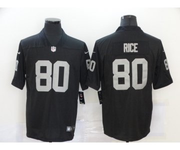 Men's Las Vegas Raiders #80 Jerry Rice Black 2020 Vapor Untouchable Stitched NFL Nike Limited Jersey