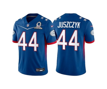 Men's San Francisco 49ers #44 Kyle Juszczyk 2022 Royal NFC Pro Bowl Stitched Jersey
