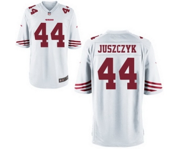 Men's San Francisco 49ers #44 Kyle Juszczyk White Road Stitched NFL Nike Game Jersey