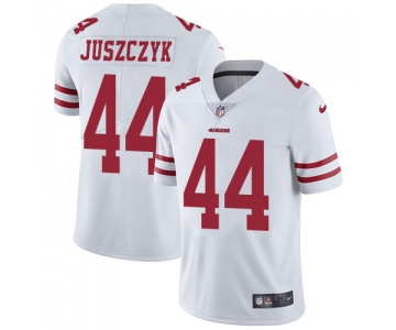 Nike 49ers #44 Kyle Juszczyk White Men's Stitched NFL Vapor Untouchable Limited Jersey