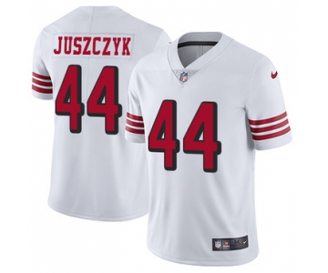 Nike 49ers #44 Kyle Juszczyk White Rush Men's Stitched NFL Vapor Untouchable Limited Jersey