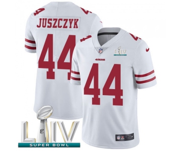 Nike 49ers #44 Kyle Juszczyk White Super Bowl LIV 2020 Youth Stitched NFL Vapor Untouchable Limited Jersey
