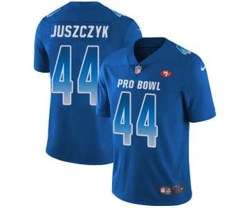 Nike San Francisco 49ers #44 Kyle Juszczyk Royal Men's Stitched NFL Limited NFC 2019 Pro Bowl Jersey