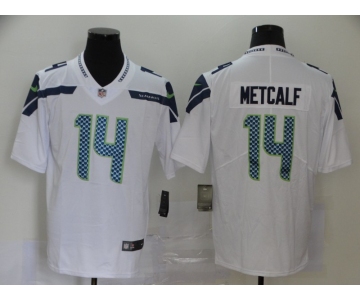 Men's Seattle Seahawks #14 D.K. Metcalf White 2017 Vapor Untouchable Stitched NFL Nike Limited Jersey