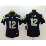 Women's Seattle Seahawks #12 12th Fan Navy Blue 2017 Vapor Untouchable Stitched NFL Nike Limited Jersey