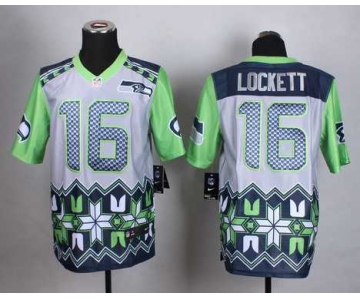 Men's Seattle Seahawks #16 Tyler Lockett 2015 Nike Noble Fashion Elite Jersey
