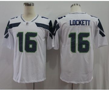 Nike Seahawks 16 Tyler Lockett White Vapor Untouchable Limited Jersey