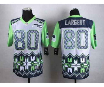 Nike Seattle Seahawks #80 Steve Largent 2015 Noble Fashion Elite Jersey