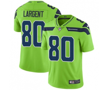 Nike Seattle Seahawks #80 Steve Largent Green Men's Stitched NFL Limited Rush Jersey