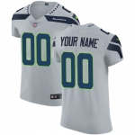 Men's Nike Seattle Seahawks Customized Elite Grey Vapor Untouchable Alternate NFL Jersey